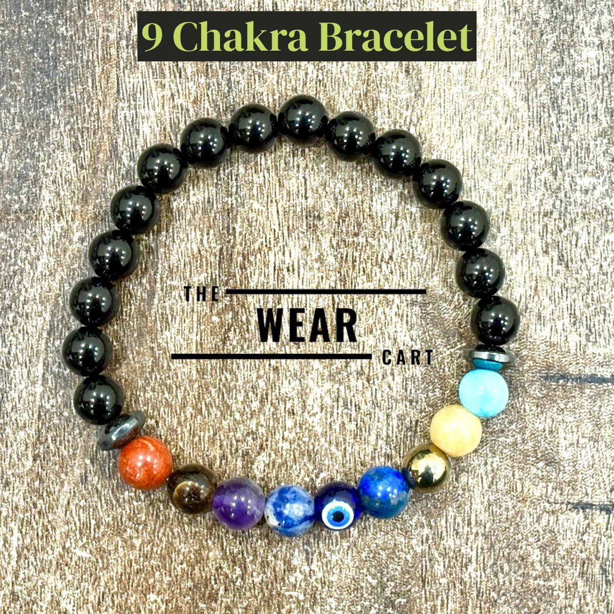 9 Chakra Natural Stone Bracelet (Unisex)