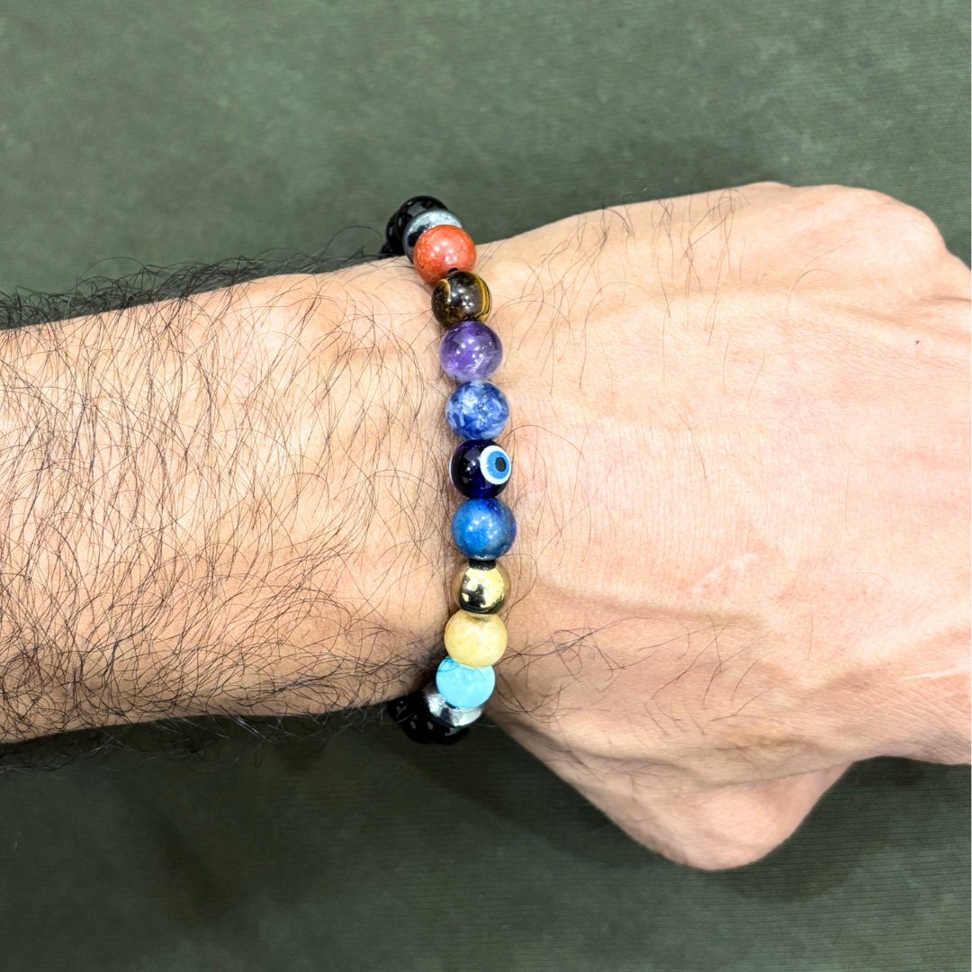 9 Chakra Natural Stone Bracelet (Unisex)