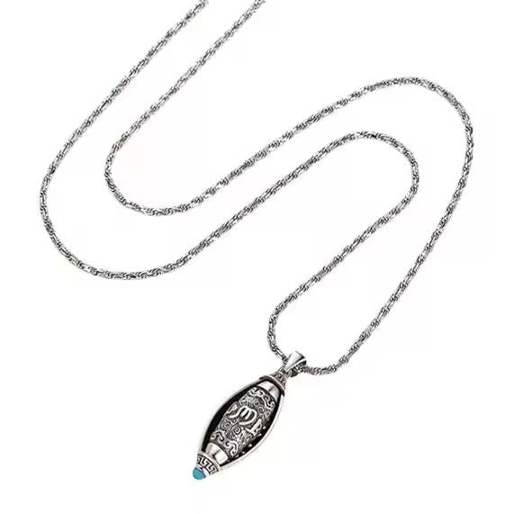 Six Character Truth Rotating Good Luck Necklace