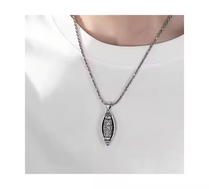 Six Character Truth Rotating Good Luck Necklace