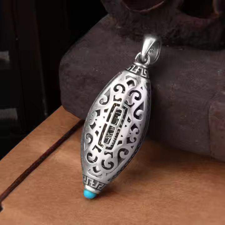 Six Character Truth Rotating Good Luck Necklace