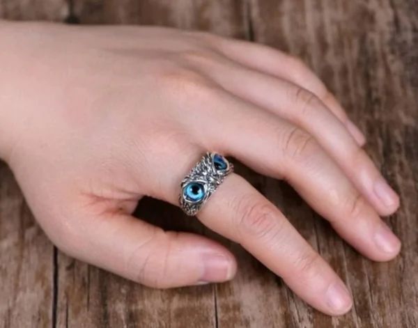 Feng Shui Owl Ring