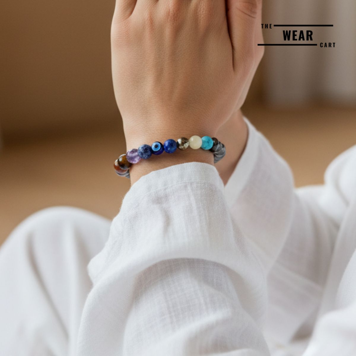 Hematite 9 chakra bracelet