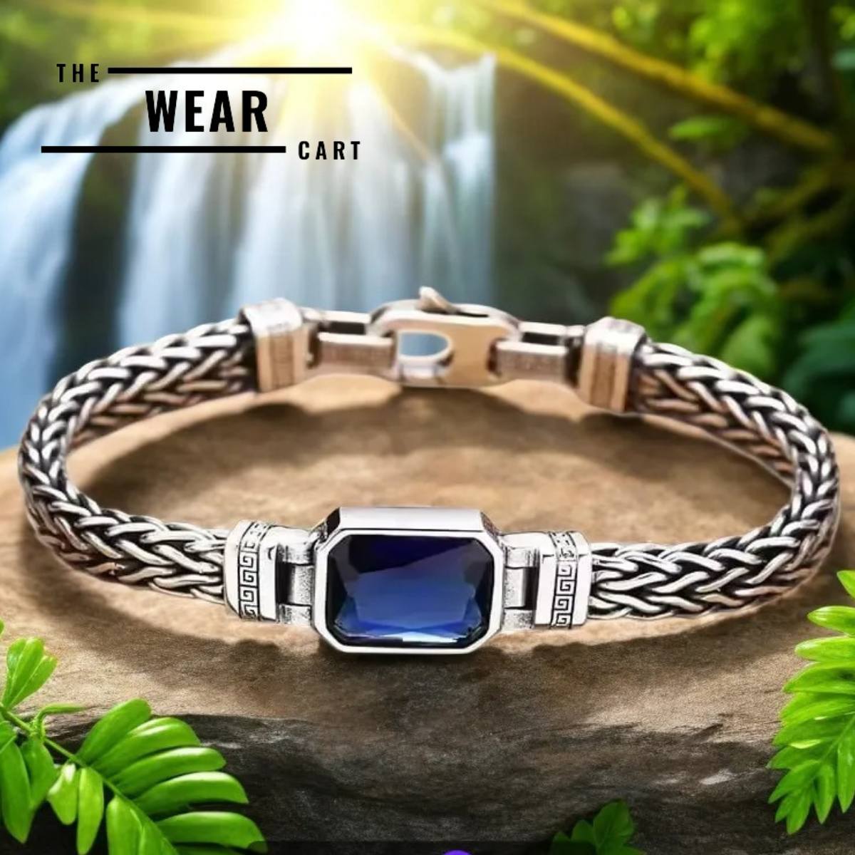 Blue Stone Vintage Bracelet for Men & Women