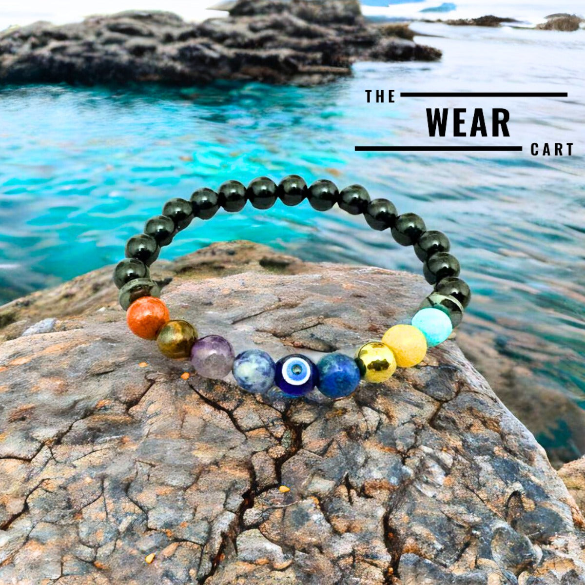 9 Chakra Natural Stone Bracelet (Unisex)