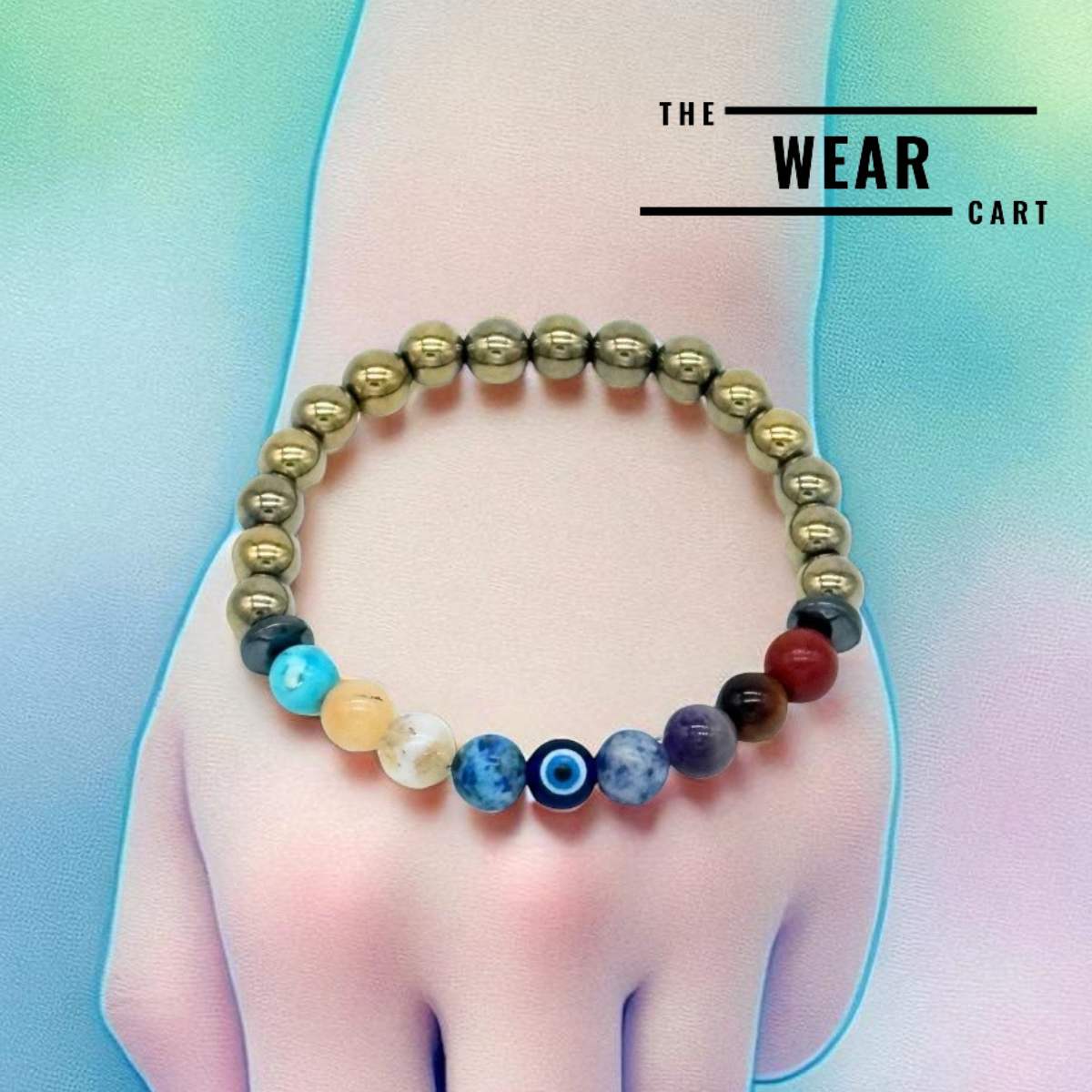 Pyrite 9 Chakra Bracelet