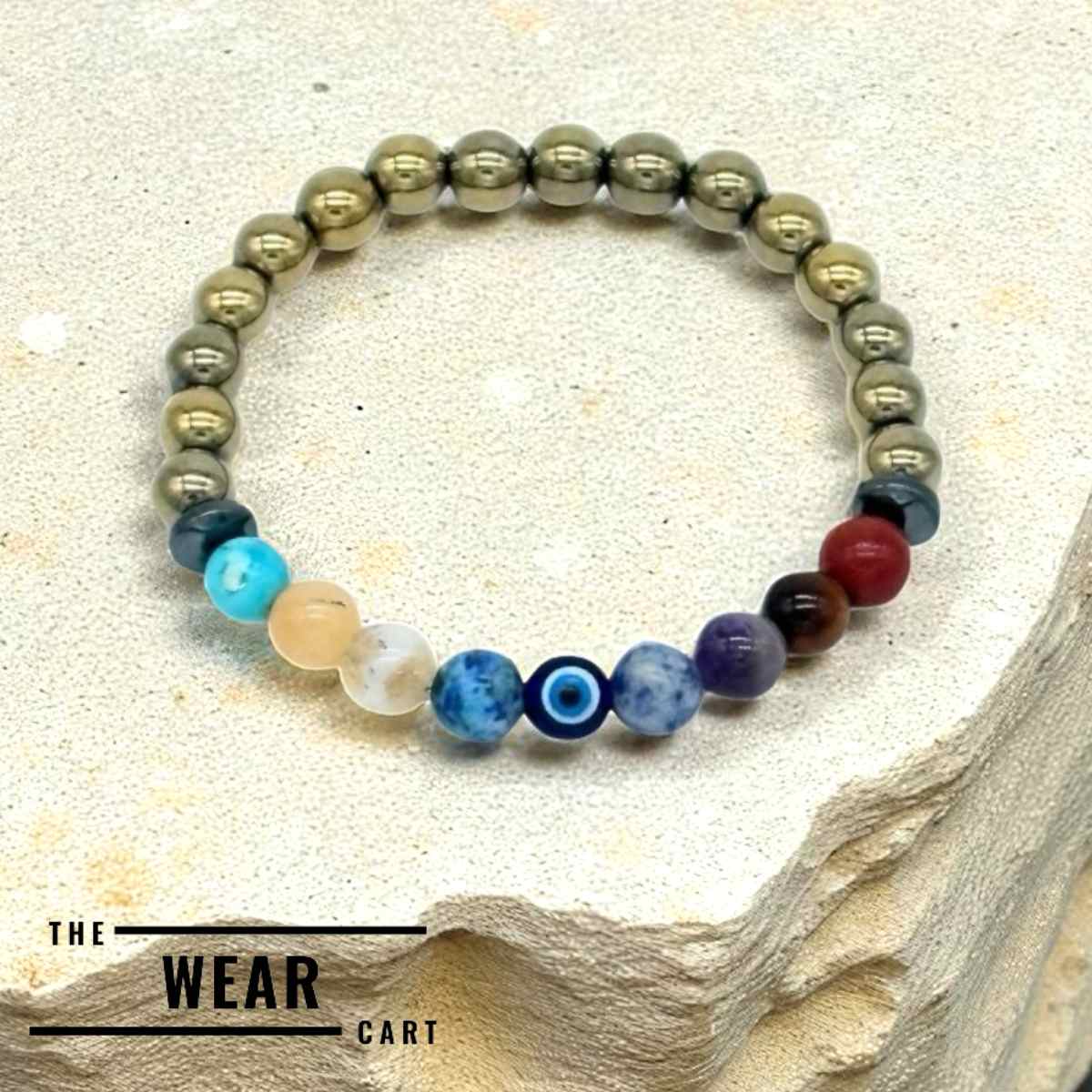 Pyrite 9 Chakra Bracelet