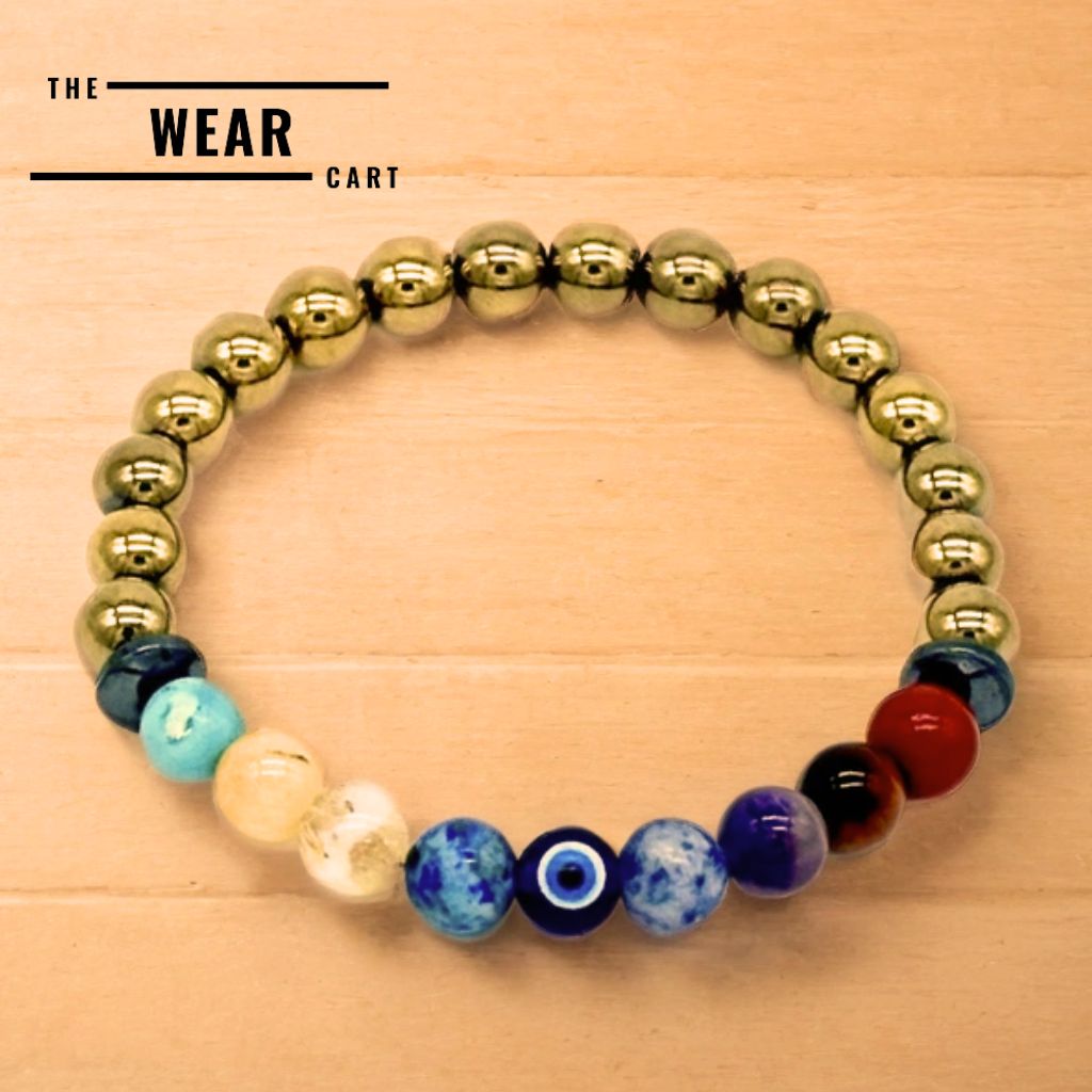 Pyrite 9 Chakra Bracelet