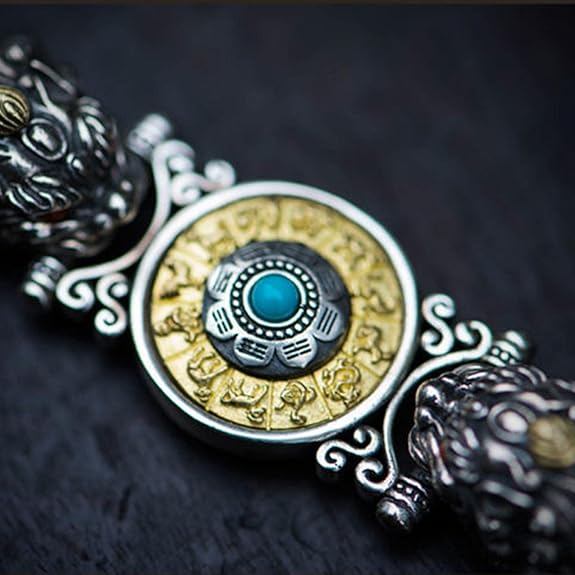 Double Pixiu Chakra Cuban Bracelet