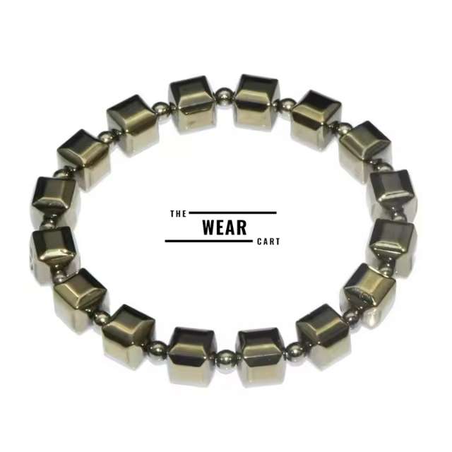 Pyrite Cube Money Magnet Lucky Bracelet