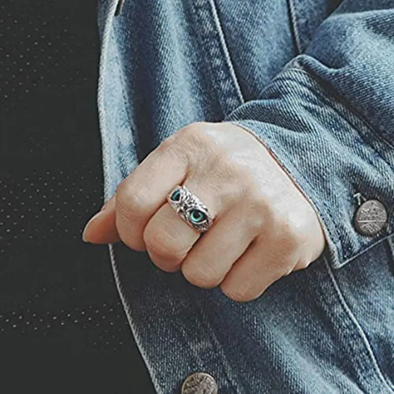 Feng Shui Owl Ring