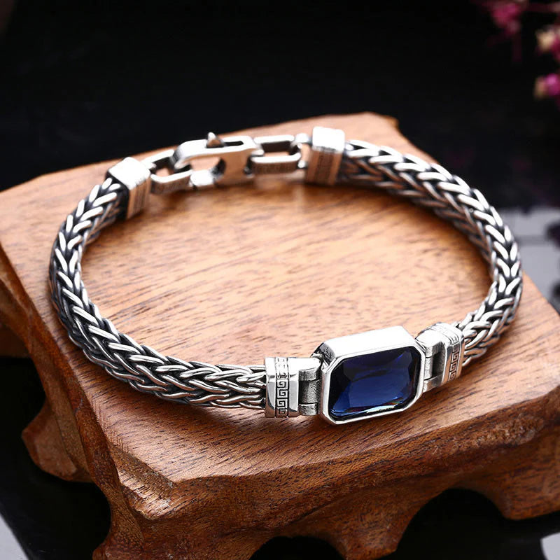 Blue Stone Vintage Bracelet for Men & Women