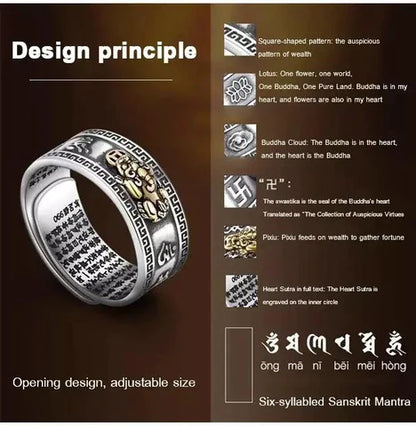 Feng Shui Pixiu Wealth & Protection Ring