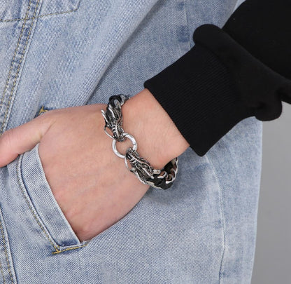 Dual Dragon Sovereign Bracelet