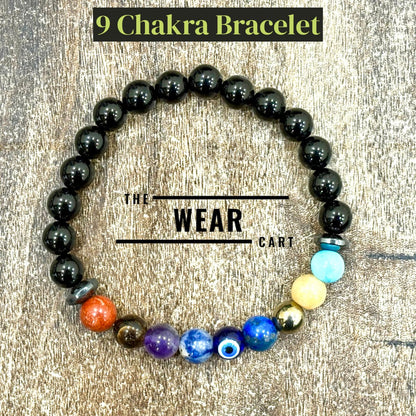 9 Chakra Natural Stone Bracelet (Unisex)