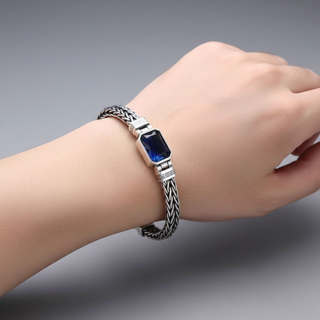 Blue saphire stone bracelet 