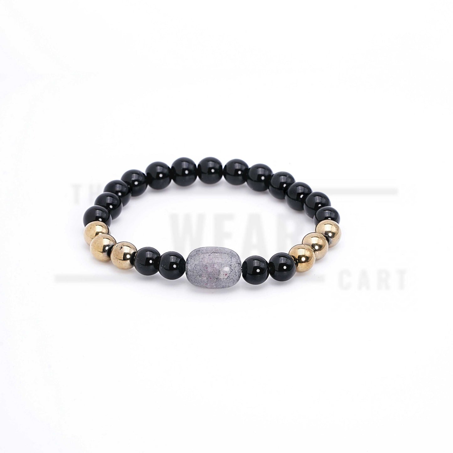 Black Obsidian & Pyrite Money Magnet Bracelet