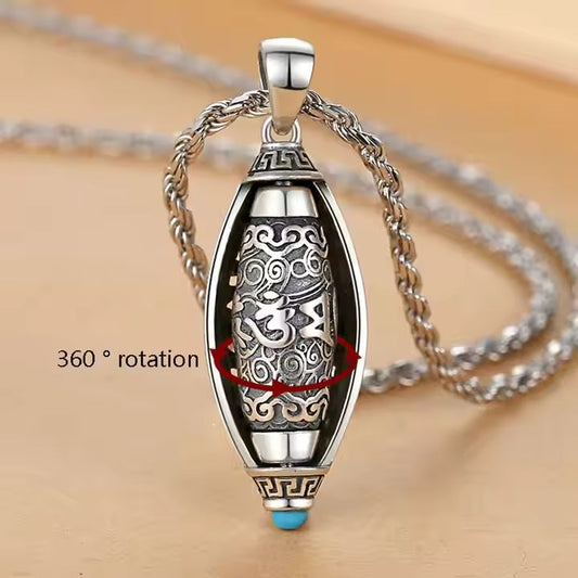 Six Character Truth Rotating Good Luck Necklace