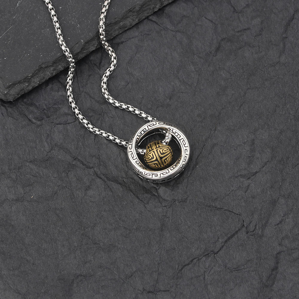 Mobius Bead Copper  Necklace Pendant
