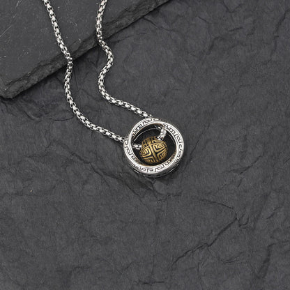 Mobius Bead Copper  Necklace Pendant