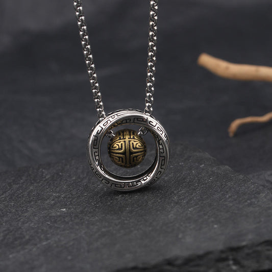 Mobius Bead Copper  Necklace Pendant