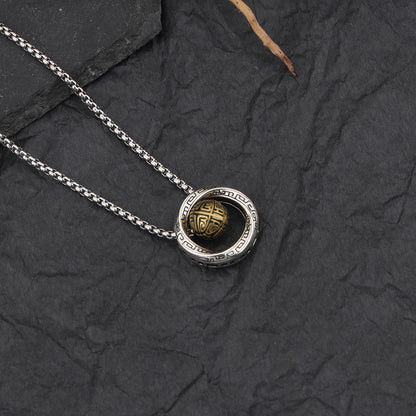 Mobius Bead Copper  Necklace Pendant