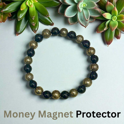 Pyrite Obsidian Bracelet