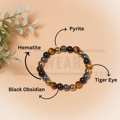 Triple Protection Pyrite Money magnet Bracelet