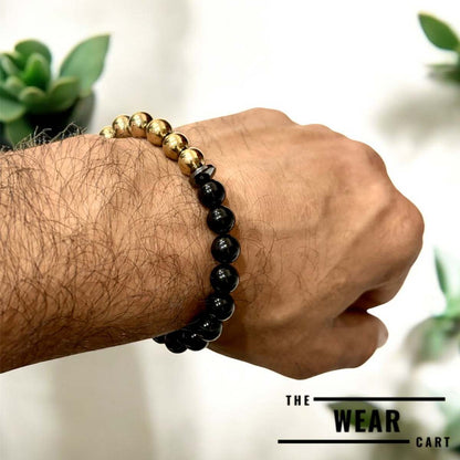 Pyrite obsidian Bracelet