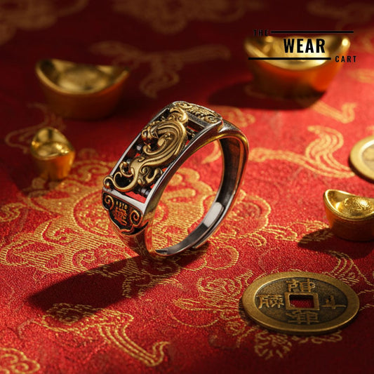 Feng Shui Pixiu Good Luck Ring - Adjustable