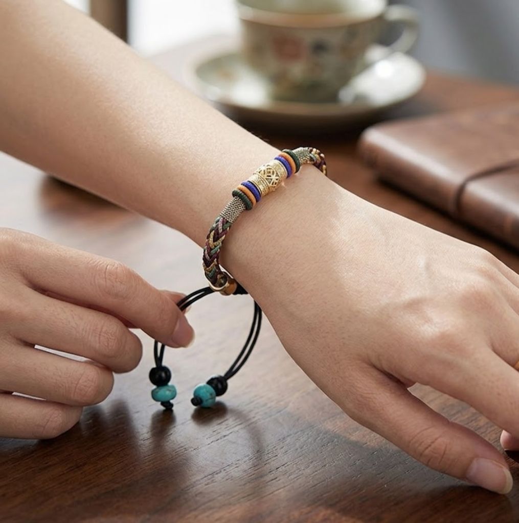 Tibetan Vajra Knot Bracelet for Men and Women - Adjustable