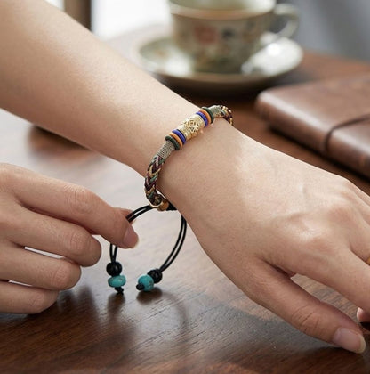 Tibetan Vajra Knot Bracelet for Men and Women - Adjustable