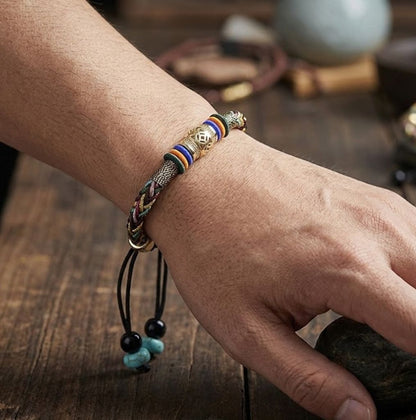 Tibetan Vajra Knot Bracelet for Men and Women - Adjustable