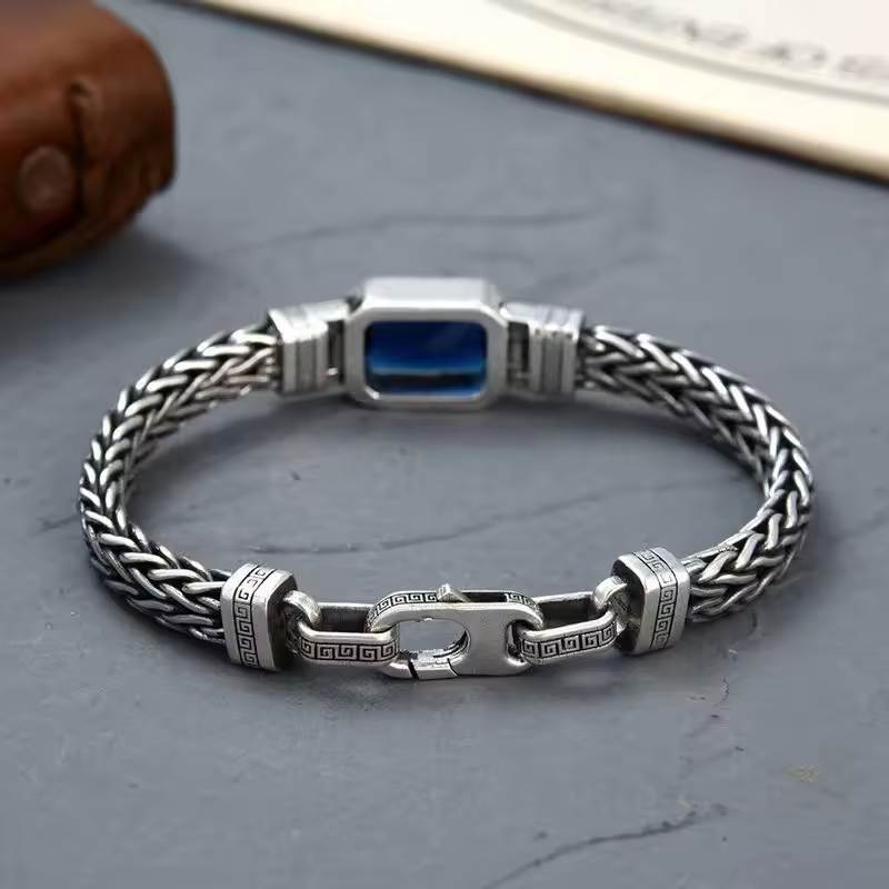 Blue Stone Vintage Bracelet for Men & Women