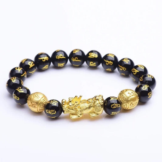 Feng Shui Black Obsidian Wealth Bracelet