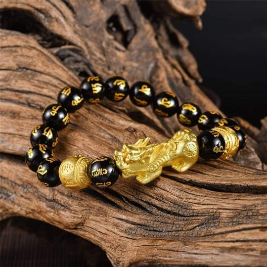 Feng Shui Black Obsidian Wealth Bracelet