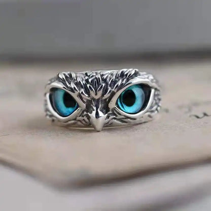 Feng Shui Owl Good Luck Ring