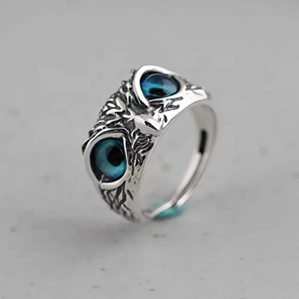 Feng Shui Owl Good Luck Ring