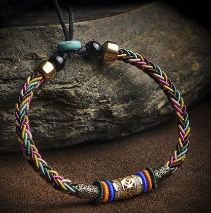 Tibetan Vajra Knot Bracelet for Men and Women - Adjustable