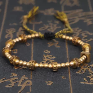 Tibetan Golden Mantra Bracelet